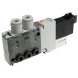 SMC solenoid valve 4 & 5 Port VQ 10/21-VQ1*7*, Base Mounted Plug Lead Valves, Clean Series